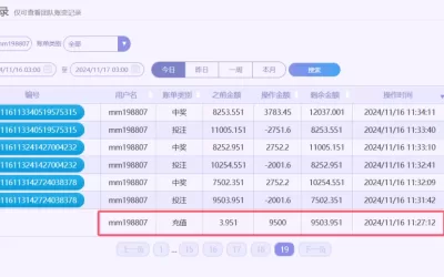 「2024/11/16」哈希分分彩 单日赢50165投注记录(附充值记录)